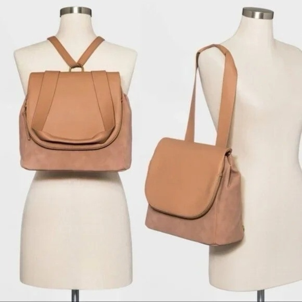 Target Mini Backpack/Purse Brown/Tan